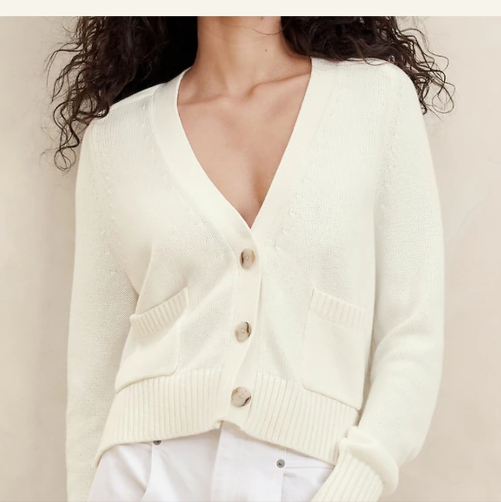 Banana Republic Cream Cardigan